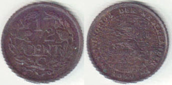 1940 Netherlands 1/2 Cent A005102